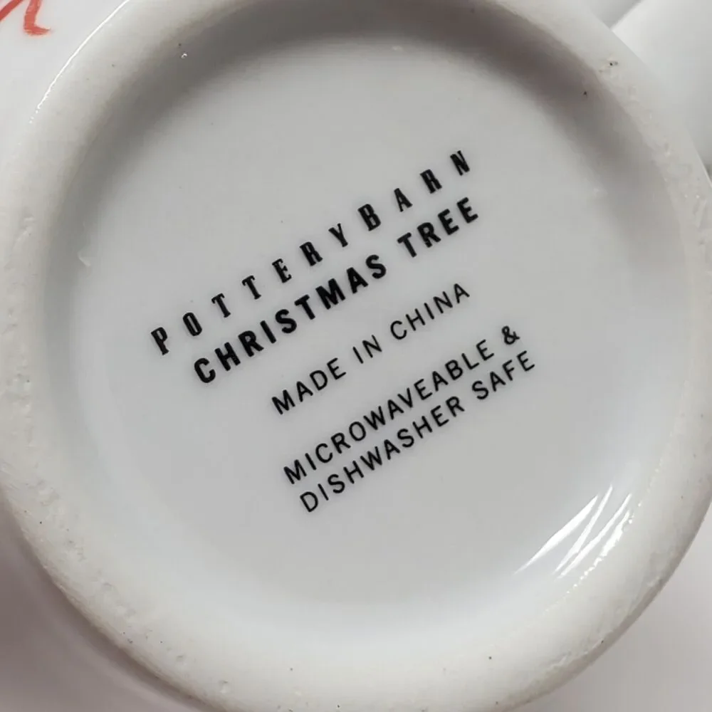 Pottery Barn Christmas Tree Coffee Tea Mug Replacement 16 Oz Holiday Drink ware